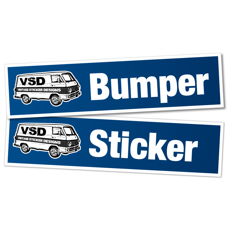 Custom Bumper Stickers Vintage Sticker Designs